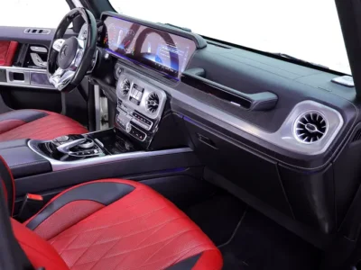 2019 Mercedes-Benz G-Class G 63 AMG 4.0L V8 Biturbo Engine White Red SUV GCC Specs