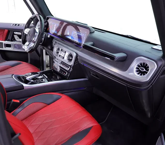 2019 Mercedes-Benz G-Class G 63 AMG 4.0L V8 Biturbo Engine White Red SUV GCC Specs