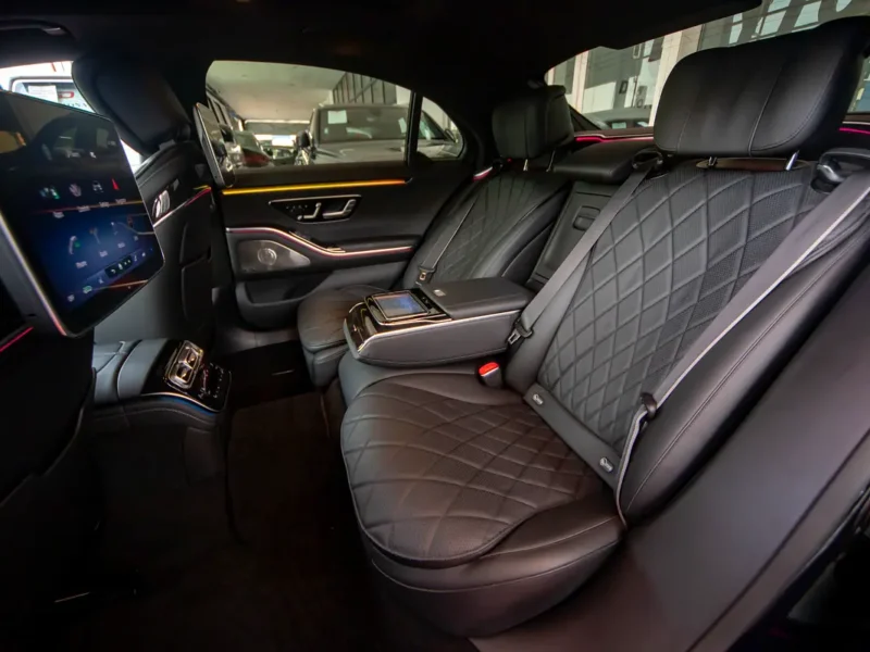 2021 Mercedes-Benz S-Class S 500 L 4MATIC 3.0L Inline-6 Turbo Engine Silver Black Sedan