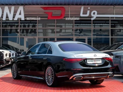 2021 Mercedes-Benz S-Class S 500 L 4MATIC 3.0L Inline-6 Turbo Engine Silver Black Sedan