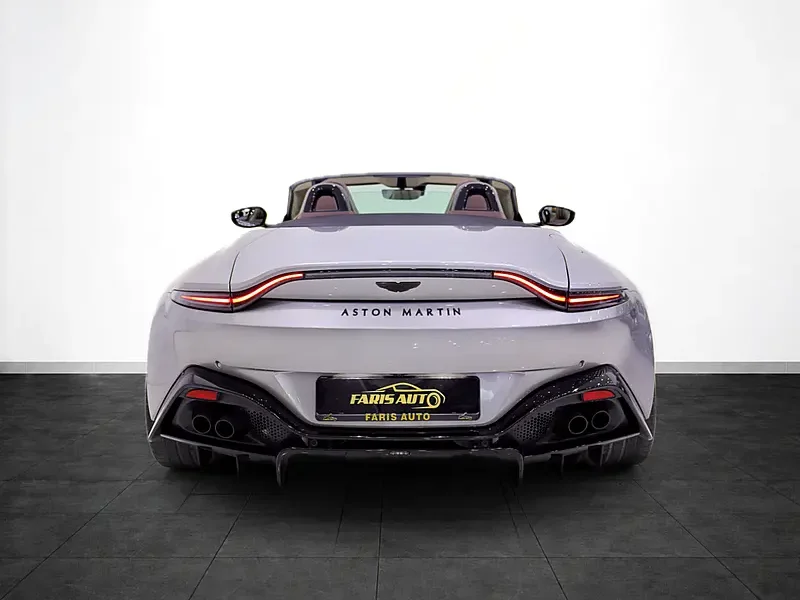 2023 Aston Martin Vantage Roadster 4.0L Twin-Turbo V8 Silver Beige Soft Top Convertible